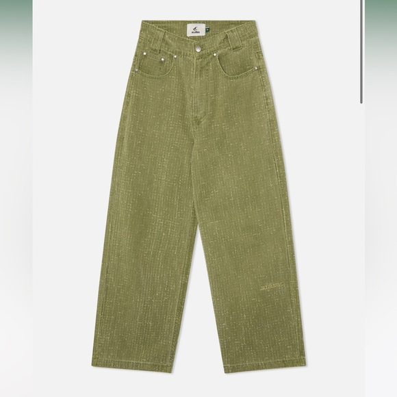 NWT Scuffers Size 36 Green Ripstop Jeans - Picture 1 of 6